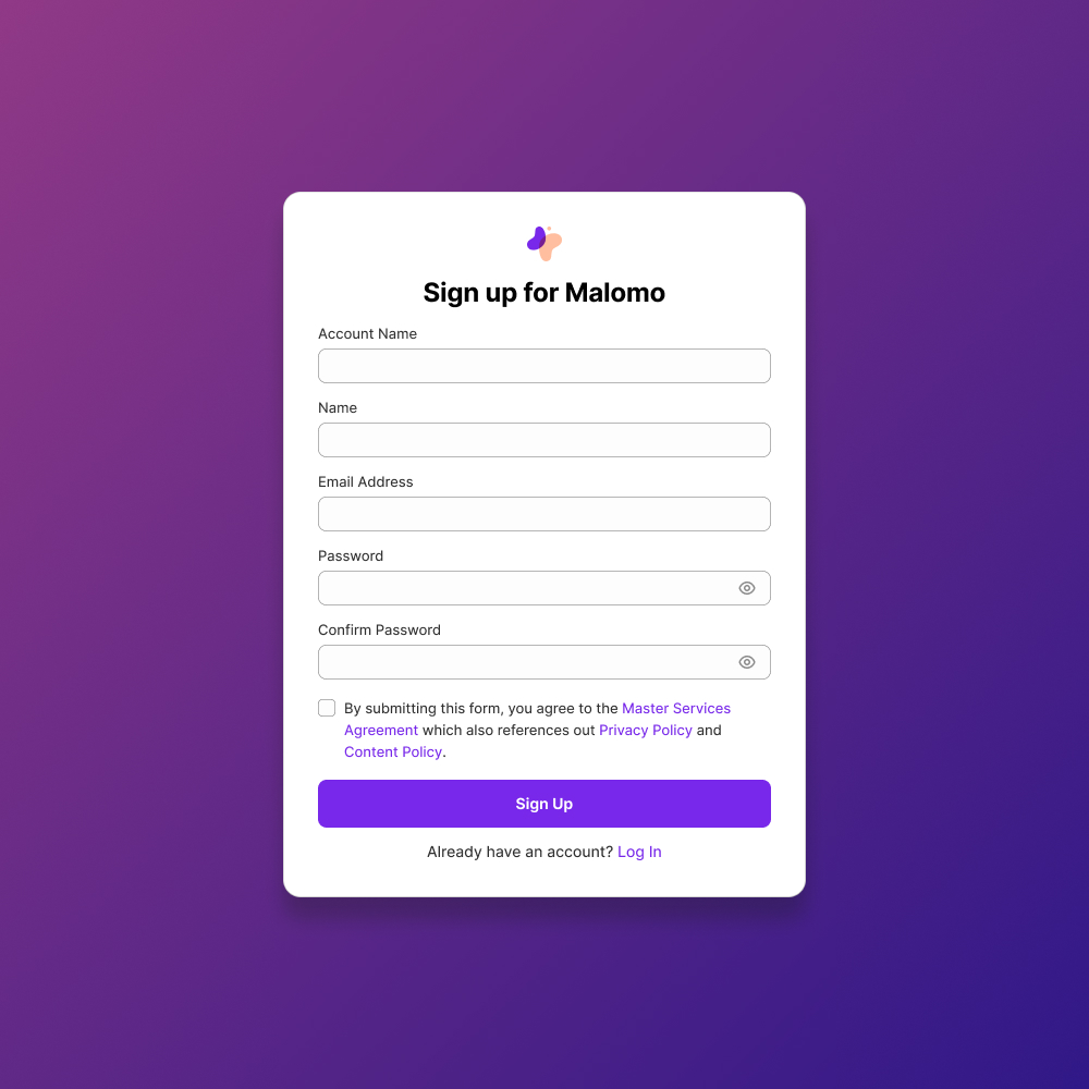 Step 1: Sign up